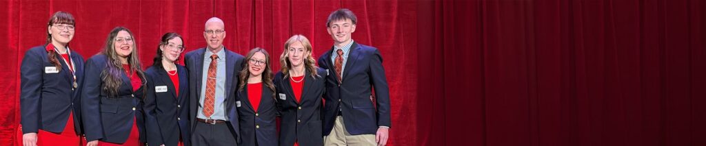 A state advisor working with student members